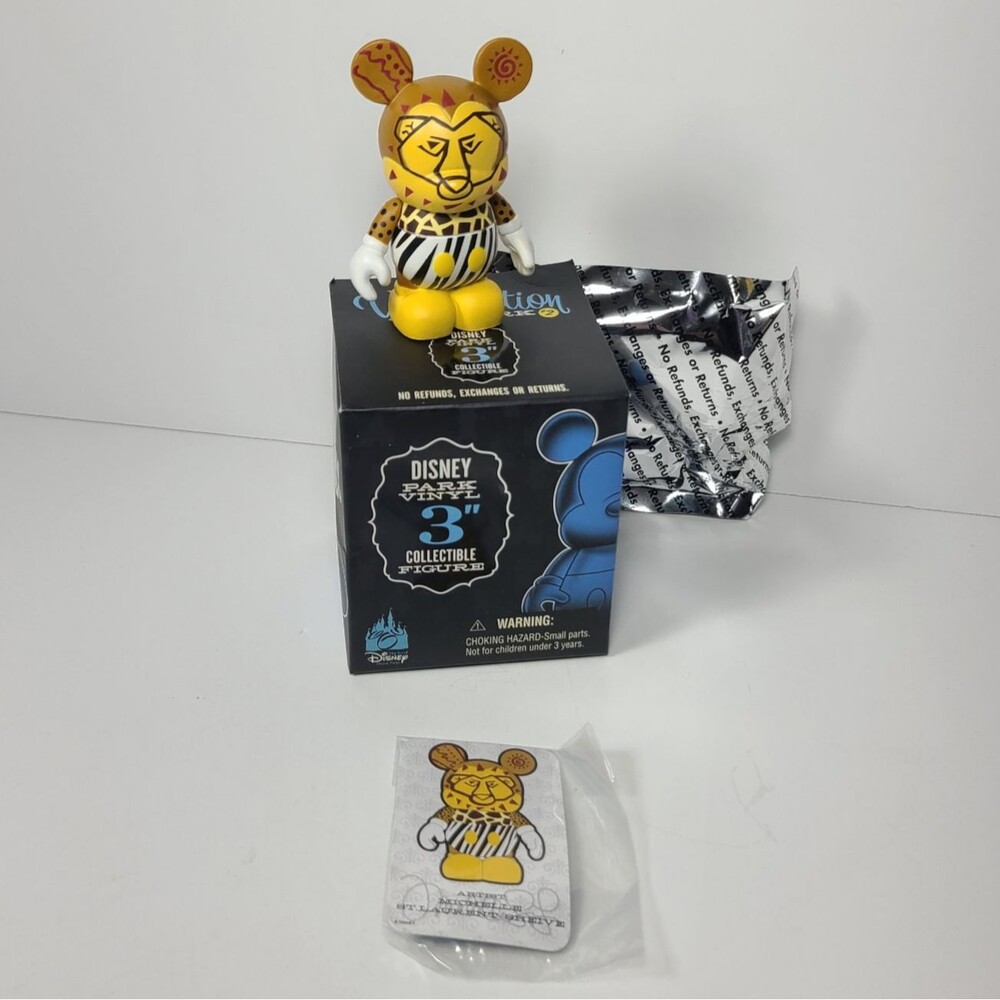 DISNEY Vinylmation 3" Park Set 2 Festival of the Lion King with Box and Card - Picture 3 of 12